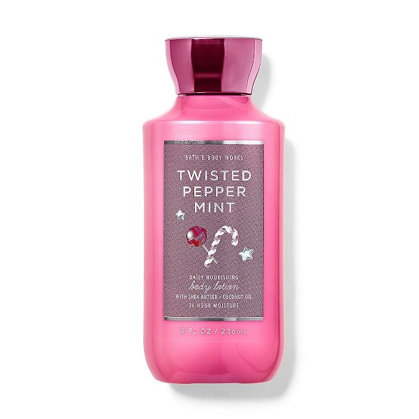 Bath & Body Works - Loção Hidratante Corporal Body Lotion Twisted Peppermint
