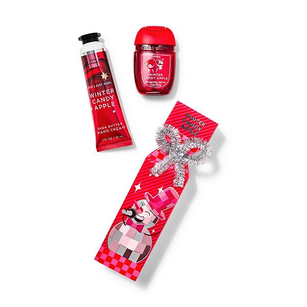 Bath & Body Works - Kit Hidratante de Mãos e Álcool em Gel Winter Candy Apple