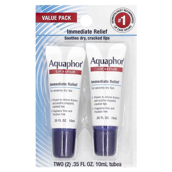Aquaphor - Hidratante Labial Lip Repair Immediate Relief - Kit 2 Unidades