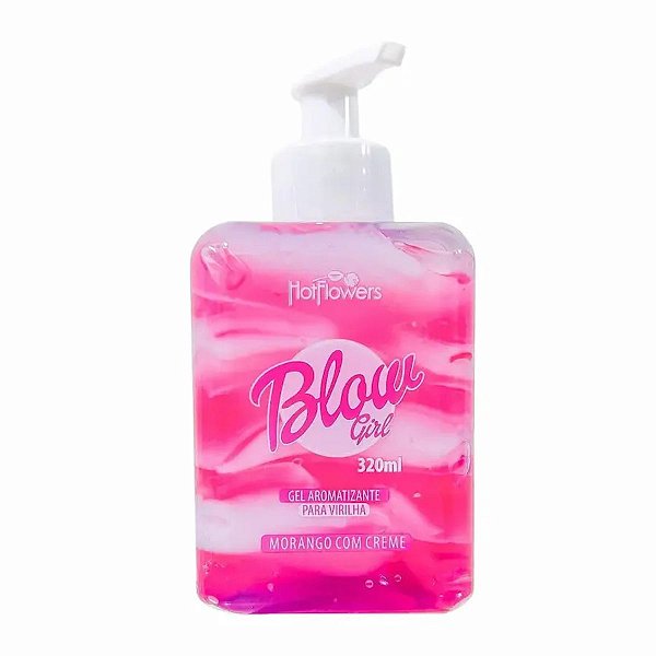 Blow Girl - Gel Aromatizante Para Virilha Morango Com Creme 320ml