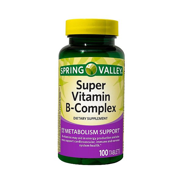 Spring Valley - Super Vitamin B - Complex 100 Tabletes