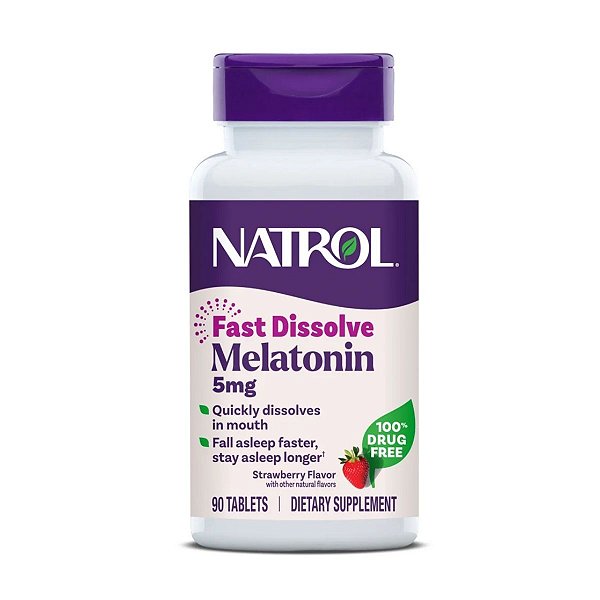 Melatonina 5mg Fast Dissolve - Natrol 90 tabletes