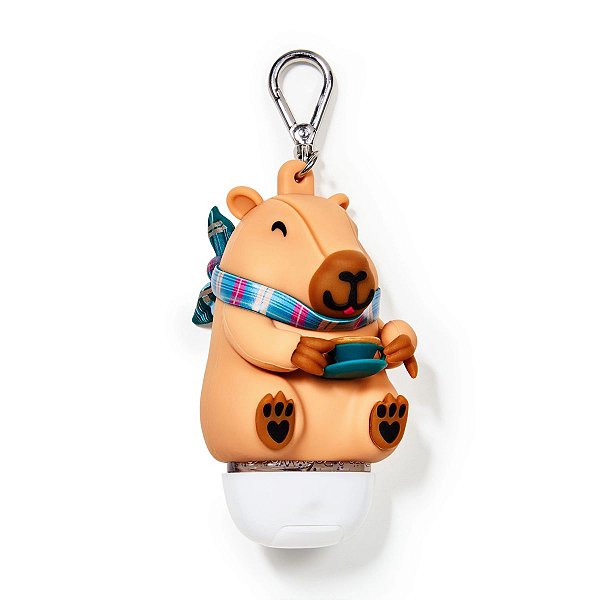 Bath & Body Works - Capinha Porta Álcool Gel Chaveiro Capivara Coffeebara