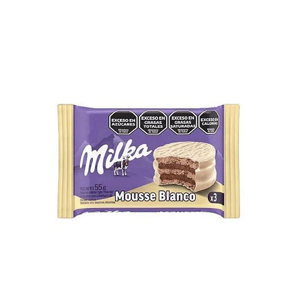 Milka Alfajor Mousse Branco
