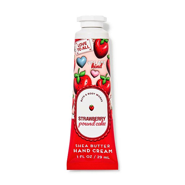 Bath & Body Works - Hidratante Para As Mãos Hand Cream Strawberry Pound Cake