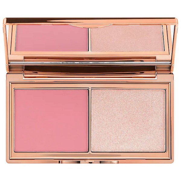 Charlotte Tilbury - Mini Paleta de Blush e Iluminador Hollywood Blush & Glow Palette