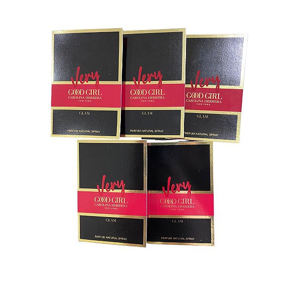 Kit Amostras Flaconetes Perfumes Importados Feminino Very Good Girl Glam - 5 Unidades