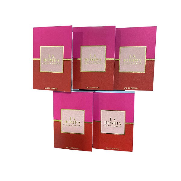 Kit Amostras Flaconetes Perfumes Importados Feminino La Bomba Carolina Herrera - 5 Unidades