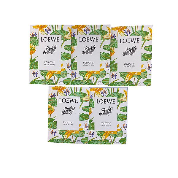 Kit Amostras Flaconetes Perfumes Importados Feminino Paulas Eclectic Loewe Edt - 5 Unidades