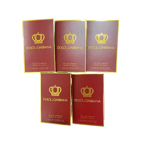 Kit Amostras Flaconetes Perfumes Importados Feminino Dolce & Gabbana Q Edp - 5 Unidades