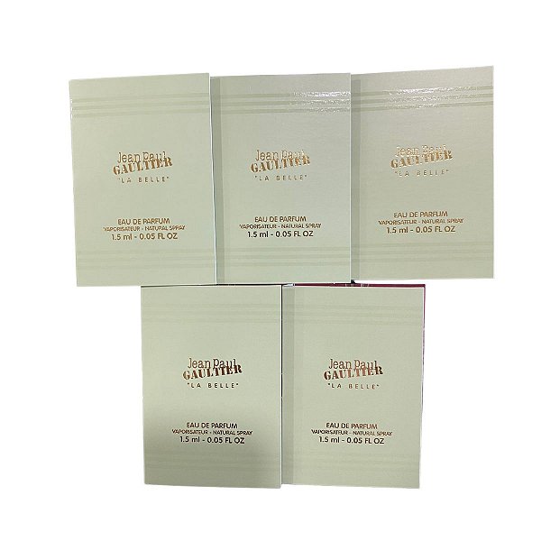 Kit Amostras Flaconetes Perfumes Importados Feminino La Belle Jean Paul Gaultier - 5 Unidades