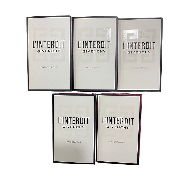 Kit Amostras Flaconetes Perfumes Importados Feminino L'Interdit Edp - 5 Unidades