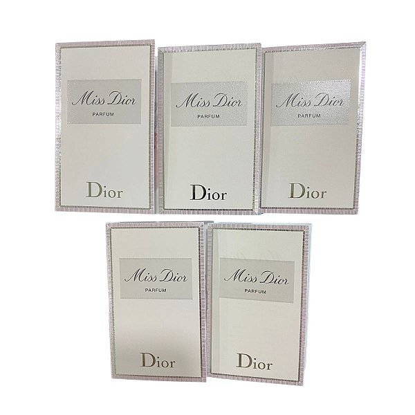Kit Amostras Flaconetes Perfumes Importados Feminino Miss Dior Parfum - 5 Unidades