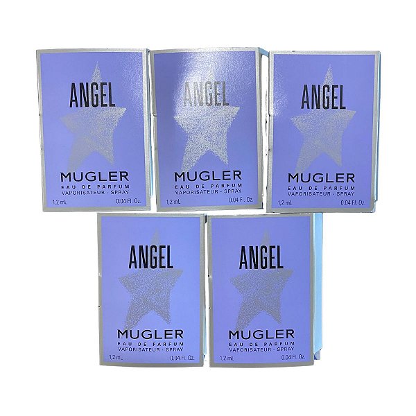 Kit Amostras Flaconetes Perfumes Importados Feminino Angel Mugler Edp - 5 Unidades