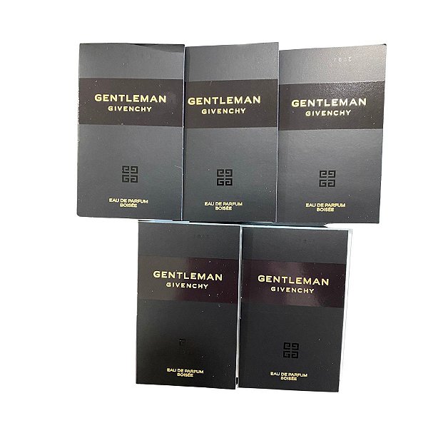 Kit Amostras Flaconetes Perfumes Importados Masculino Gentleman Givenchy Edp Boisée - 5 Unidades