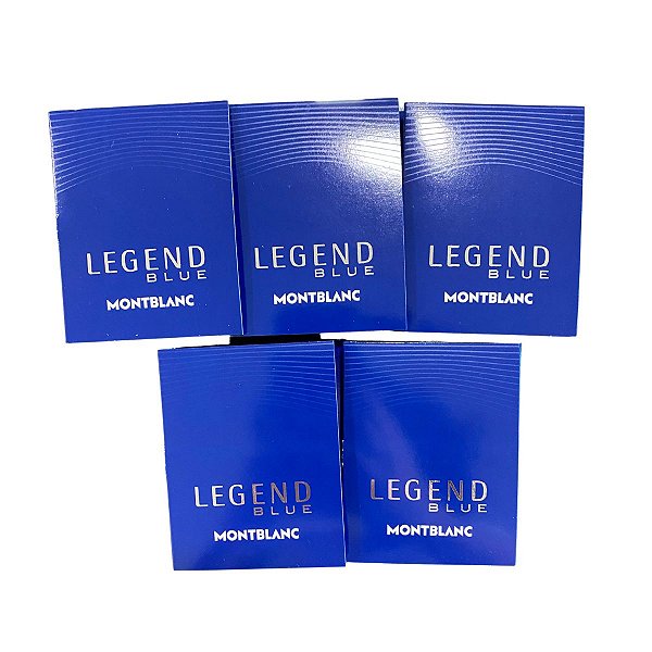 Kit Amostras Flaconetes Perfumes Importados Masculino Mont Blanc Legend Blue Edp - 5 Unidades