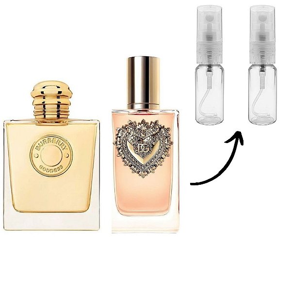 Kit Decant - Perfume Burberry - Goddess Feminino Edp + Perfume Dolce & Gabbana - Devotion Feminino Edp