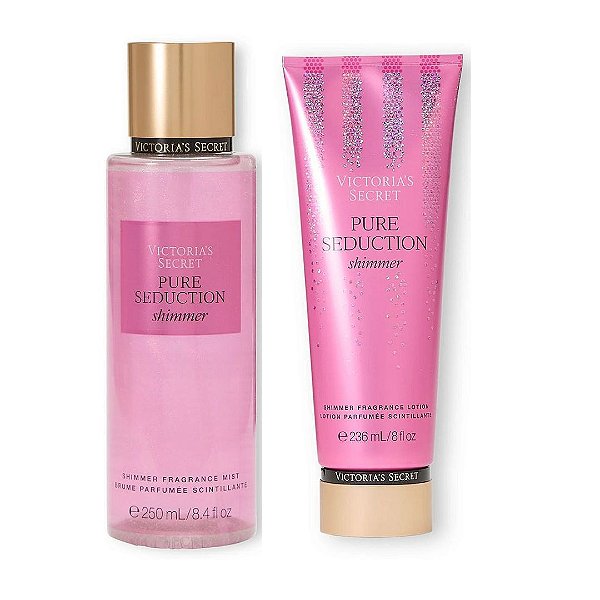 Victoria's Secret - Kit Pure Seduction Shimmer Body Splash + Hidratante Shimmer