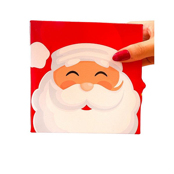 Caixa para Presente Média Papai Noel