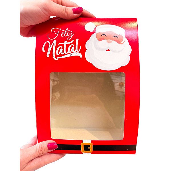 Embalagem para Presente Média Papai Noel