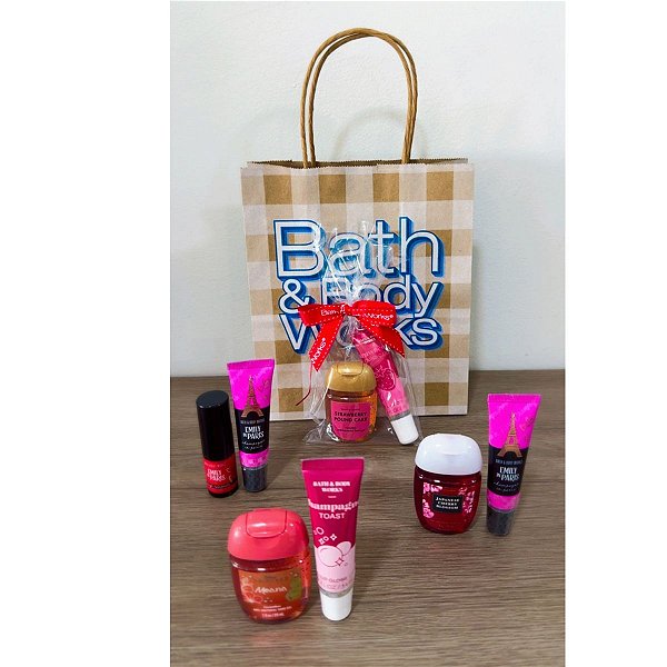 Kit Bath & Body Works Álcool Em Gel + Lip Gloss