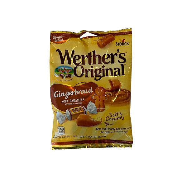 Werther's Original - Bala de Caramelo Gingerbread Soft Caramels Edição Limitada
