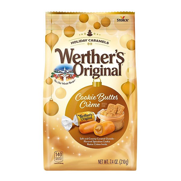Werther's Original - Bala de Caramelo Cookies Butter Crème 210g Edição Limitada