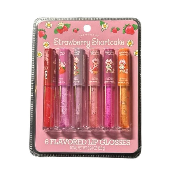 The World Of Strawberry Shortcake - Kit Lip Gloss Moranguinho 6 Unidades