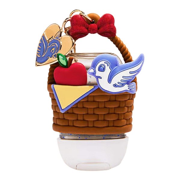 Bath & Body Works - Capinha Chaveiro Porta Álcool Gel Snow White Basket Cesta da Branca de Neve