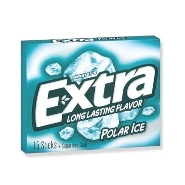 Extra Gum - Chiclete De Menta Sem Açúcar Polar Ice Goma de Mascar