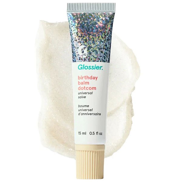 Glossier - Bálsamo Labial e Hidratante Facial Balm Dotcom na cor Birthday 15ml