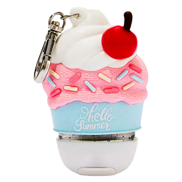 Bath & Body Works - Capinha Chaveiro Porta Álcool Gel Ice Cream Sundae