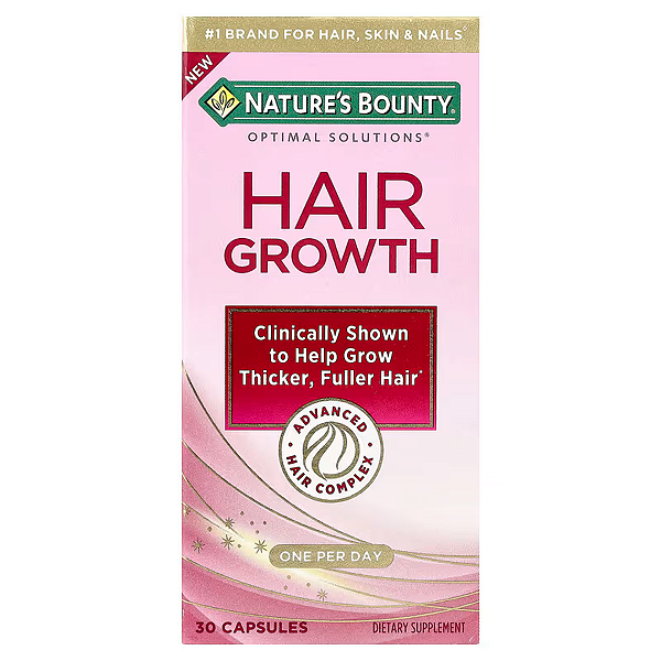 Nature’s Bounty - Hair Growth Supplement for Women with Biotin Vitamin 30 Cápsulas