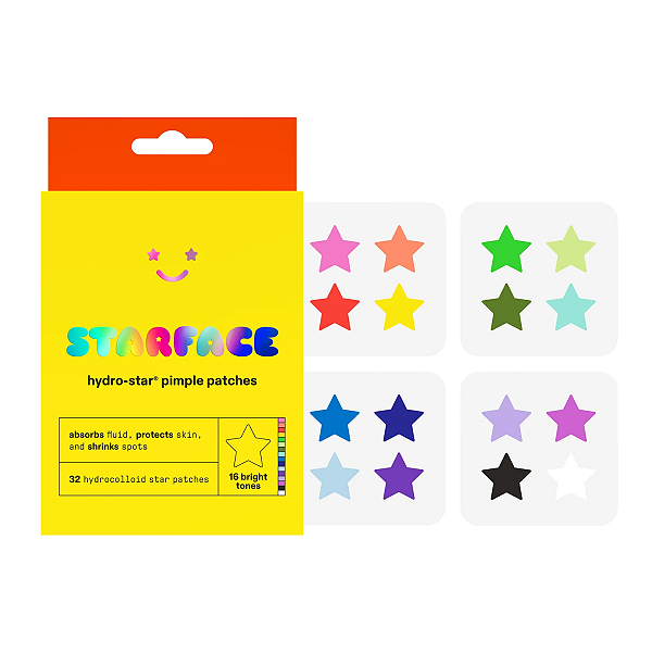 Starface - Adesivos Para Acne Hydro Star Play Pack Pimple Patches - 32 unidades