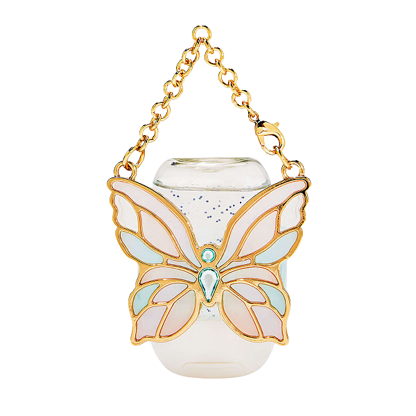 Bath & Body Works - Capinha Chaveiro Porta Álcool Gel Stained Glass Butterfly