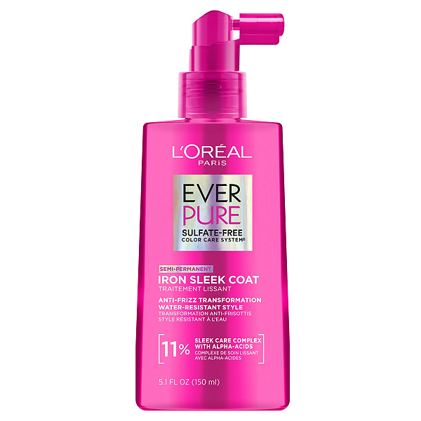 Loreal - Tratamento Capilar EverPure Sulfate-Free Anti-Frizz Smoothing Iron Sleek Coat 150ml