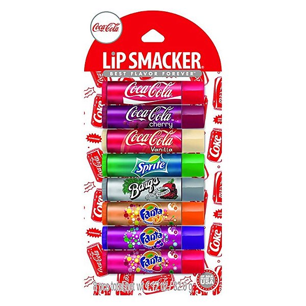 Kit Lip Balm Refrigerante Coca-Cola Lip Smacker Hidratante Labial