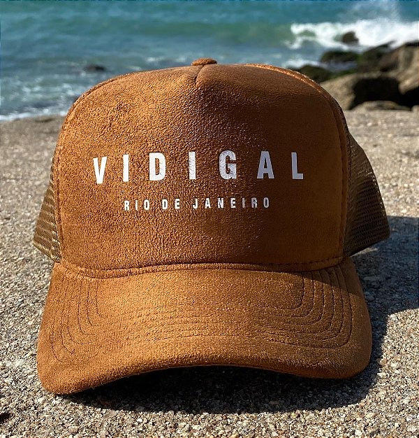 Boné Camurça Marrom Vidigal Rio de Janeiro
