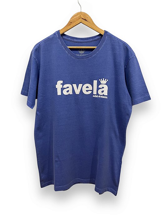 Camisa Estonada Azul FAVELA basic