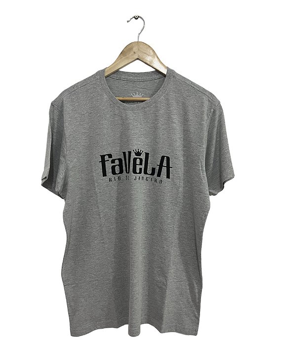 Camiseta Cinza FAVELA RIO