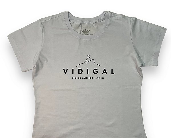 Camisa Baby Look Branca VIDIGAL 2 Irmãos