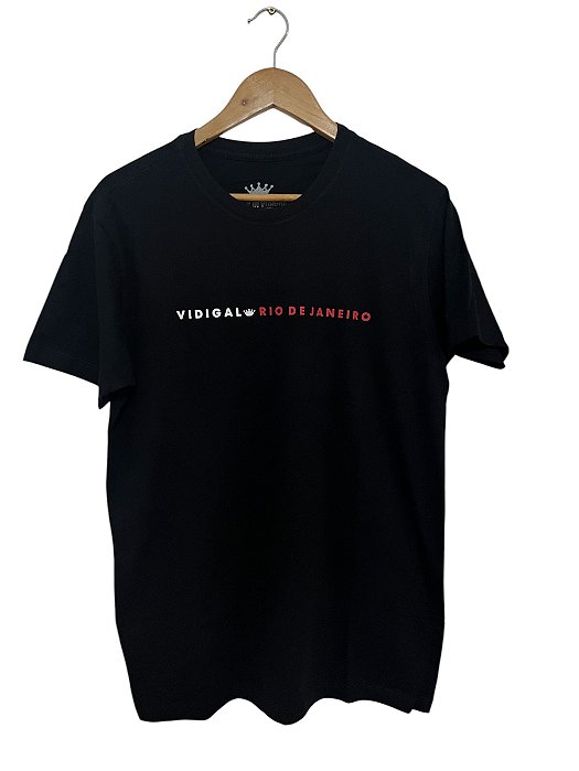 Camisa Preta VIDIGAL Rio de Janeiro Minimalista