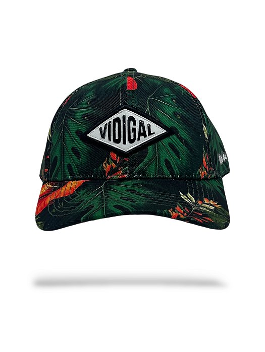 Boné verde floral VIDIGAL losango