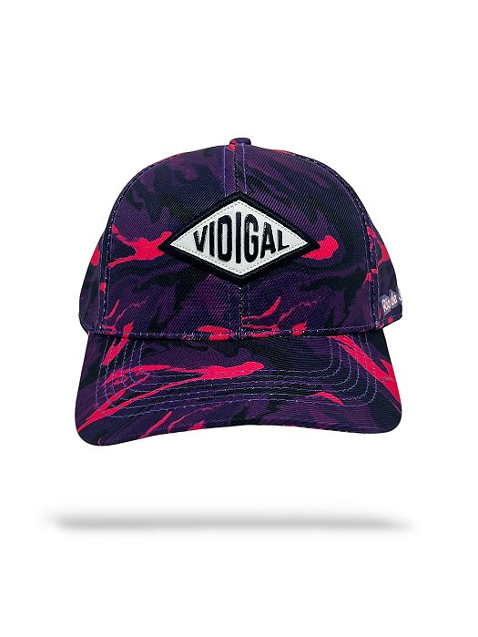 Boné rosa floral VIDIGAL losango