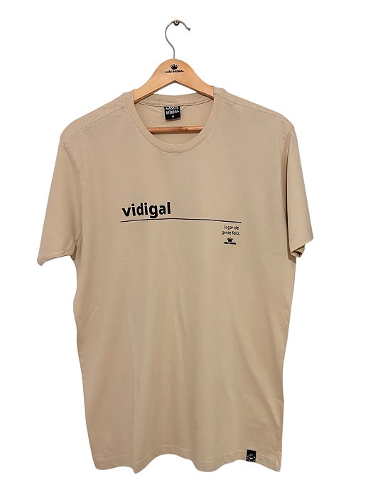 Camiseta Bege Vidigal Feliz