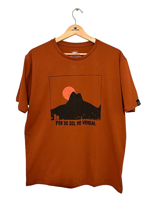 Camiseta Marrom Pôr do Sol