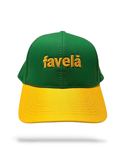 Boné Verde e Amarelo Favela Brasil