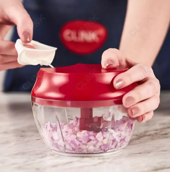 PROCESSADOR MANUAL DE ALIMENTOS 3 LÂMINAS 480ML - CLINK