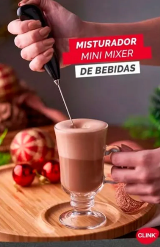 MINI MIXER ELÉTRICO PARA BEBIDAS 21,5X3CM - CLINK