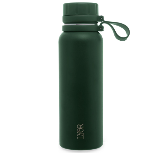GARRAFA TERMICA DE ACO INOX EXPLORER VERDE 650ML - LYOR